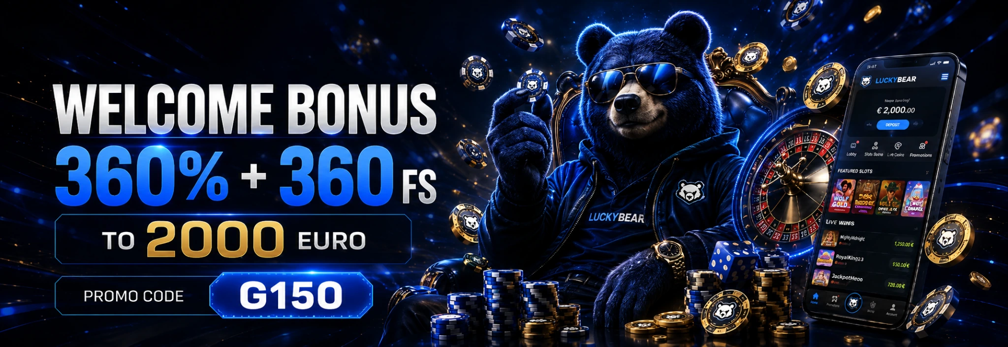 LUCKYBEAR banner LUCKYBEAR banner